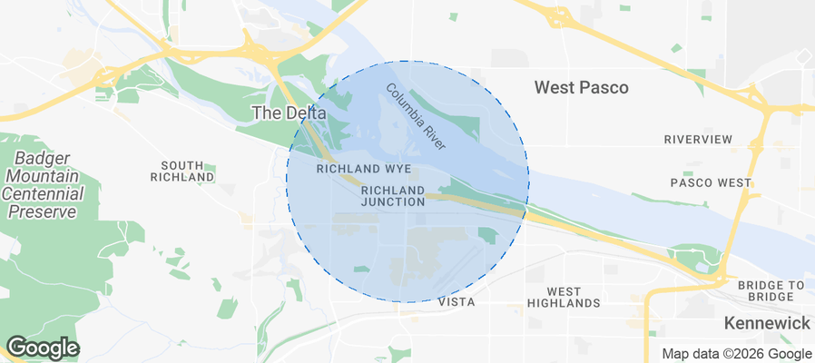 Tri-Cities Airbnb map